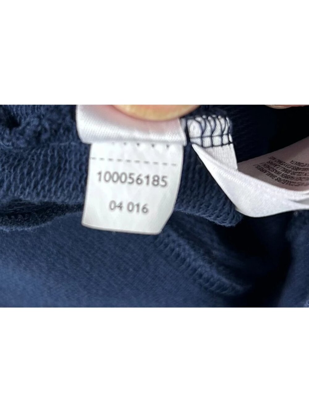Brooks Brothers Sweatshirt Mens L Navy Blue Cotton 1/4-Zip Mock Neck Long Sleeve - Picture 7 of 11